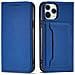 Portafoglio Magnetico Per Carte Iphone 12 Pro Max Custodia Porta Carte Blu - Foto miniatura 1