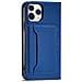 Portafoglio Magnetico Per Carte Iphone 12 Pro Max Custodia Porta Carte Blu - Foto miniatura 6