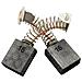 Spazzole di carbone per Ryobi CH500PK - 7 x 16 x 18 mm - coppia - Foto miniatura 2