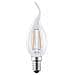 E14 2W, Lampada Colpo Di Vento Bt35 A Filamento Led, Luce Calda 2700K, 180 Lumen - Foto miniatura 1