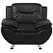 Poltrona In Pelle Sintetica Nera Leira - Foto miniatura 27