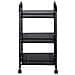 Carrello Estetista 3 Ripiani In Metallo Nero 4 Ruote Arredo Bagno Salvaspazio - Foto miniatura 3
