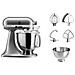 Impastatrice, Planetaria, 300 W, 4,8 Lt. , 58-220 rpm, Argento - Foto miniatura 2