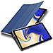 Custodia Tablet Per Samsung Galaxy Tab S5e (10.5"" Zoll) Sm-t725n In Blu Scuro Jersey - Copertura Protettiva Molto Sottile Di Similpelle In Stile Libro Con Auto Wake Up E Funzione Stand - Foto miniatura 1
