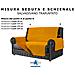 Copridivano Antimacchia - Salvadivano Trapuntato Double Face - 4 Posti Per Seduta Da 230 A 255 Cm - Giallo / oro - Foto miniatura 4