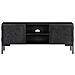Mobile Porta Tv Nero 115x30x46cm In Legno Massello Di Mango - Foto miniatura 5