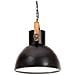 Lampada A Sospensione Industriale 25 W Nero Spento Rotonda 40cm - Foto miniatura 9