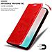 Custodia Compatibile Con Samsung Galaxy Note 20 Plus In Rosso Mela - Coperchio Protettiva Con Chiusura Magnetica, Funzione Stand E Tasca Per Le Carte - Foto miniatura 7