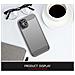 Custodia Compatibile Con Apple Iphone 12 / Iphone 12 Pro In Brusched Grigio - Coperchio Protettivo In Silicone Tpu Flessibile In Look Acciaio Inossidabile-fibra Di Carbonio - Foto miniatura 7
