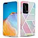 Custodia Compatibile Con Huawei P40 In Marmo Arcobaleno No. 11 - Coperchio Protettivo In Silicone Tpu Con Motivo A Mosaico - Foto miniatura 1