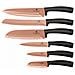 Bh-2648 Set Di Coltelli Da Cucina In Oro Rosa - Acciaio Inossidabile Di Alta Qualità - Foto miniatura 4