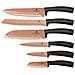 Set Coltelli Da Cucina Berlinger Haus Bh-2648 Oro Rosa - Foto miniatura 1