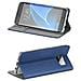 Smart Book Custodia Poket Silicone Flip Cover Case Per Apple Iphone 13 Mini Blu - Foto miniatura 1