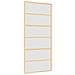 Porta Scorrevole Dorata 90x205 Vetro Smerigliato Esg Alluminio - Foto miniatura 2