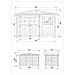 Casa Da Giardino In Legno Naturale Con Pavimento Impregnato H226x216x324 Cm / 6 M²- Timbela M334+m334g - Foto miniatura 5