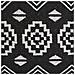 Set Di 2 Cuscini Cardak Cotone 45 X 45 Cm Nero /bianco Trama Geometrica - Foto miniatura 4