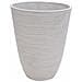 Vaso Da Giardino Tondo Grande In Fibra Sintetica Diametro 39x46 Cm Petunia - White - Foto miniatura 1