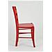 Set 4 Sedie Modello Savoie Per Cucina Bar E Sala Da Pranzo, Robusta Struttura E Seduta In Legno Di Faggio Color Anilina Rossa - Foto miniatura 4