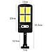 Faro Lampione Stradale Pannello Solare Fotovoltaico Sensore 4 Led Cob Te-b0537 - Foto miniatura 2
