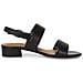 Black Casual Open Sandals Sandali Pelle Scarpe Donna Nero Eu 40, 1-28147-42 001 - Foto miniatura 3