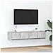 Mobili TV 2 pz Grigio Cemento 60x31x25,5cm in Legno Multistrato - Foto miniatura 1