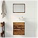 Mobile Lavabo Da Bagno Legno Antico 41x38,5x45 Cm In Truciolato - Foto miniatura 3
