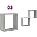 Mensole Parete A Cubo 2 Pz Grigio Sonoma 30x15x30 Cm - Foto miniatura 2