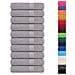 Asciugamani Da Bagno 10pz Grigio 100x150cm 360 G/m 100% Cotone - Foto miniatura 2