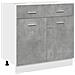 Armadio Inferiore Cassetto “Lyon” Grigio Cemento 80x46x81,5 - Foto miniatura 1