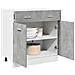 Armadio Inferiore Cassetto “Lyon” Grigio Cemento 80x46x81,5 - Foto miniatura 9