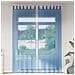 Tende In Voile Con Passanti 2 Pz Blu Reale 140x260 Cm - Foto miniatura 6