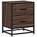 Comodino Rovere Marrone 40x31x50 Cm In Truciolato - Foto miniatura 2