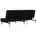 Divano Letto A 2 Posti Nero In Tessuto - Foto miniatura 7