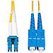 Cavo in fibra ottica duplex monomodale OS2 da LC a SC (UPC) da 25 m, 9/125µm, 100G, Insensibile alla piegatura, Bassa perdita di inserzione, Cavo patch in fibra LSZH - Foto miniatura 3