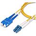 Cavo in fibra ottica duplex monomodale OS2 da LC a SC (UPC) da 25 m, 9/125µm, 100G, Insensibile alla piegatura, Bassa perdita di inserzione, Cavo patch in fibra LSZH - Foto miniatura 6