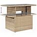 Set Divano Giardino da 8 Pezzi con Cuscini Beige Rattan Poliestere, Divano Giardino da 2 Posti con Cuscini Beige Rattan Poliestere - Foto miniatura 9