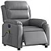 Poltrona Massaggiante Elettrica Reclinabile Grigio Similpelle - Foto miniatura 3