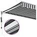 Tenda Retrattile Antracite e Bianca 4x3 m Tessuto e Alluminio - Foto miniatura 8