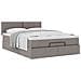 Pouf Letto con Materasso Tortora 140x200 cm in Tessuto - Foto miniatura 4