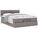 Pouf Letto con Materasso Tortora 140x200 cm in Tessuto - Foto miniatura 5