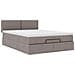 Pouf Letto con Materasso Tortora 140x200 cm in Tessuto - Foto miniatura 6