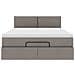 Pouf Letto con Materasso Tortora 140x200 cm in Tessuto - Foto miniatura 7