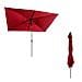 Hapunaombrello Rettangolare Diritto 2x3m Rosso - Foto miniatura 9