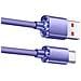 Doppio Cavo Usb Type-c A Ricarica Rapida 120w Con Spegnimento Automatico, 6a, 480mbps, Compatibile Con Huawei, Samsung, Apple, Garmin Purple 2 Metri - Foto miniatura 2