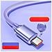 Doppio Cavo Usb Type-c A Ricarica Rapida 120w Con Spegnimento Automatico, 6a, 480mbps, Compatibile Con Huawei, Samsung, Apple, Garmin Purple 2 Metri - Foto miniatura 4