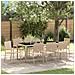 Set da Pranzo per Giardino 9 pcs Beige 190 x 90 x 75 cm - Foto miniatura 2
