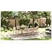 Set da Pranzo per Giardino 9 pcs Beige 190 x 90 x 75 cm - Foto miniatura 4