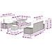 Set Divano da Giardino con cuscino 8 pcs Grigio Poly Rattan - Foto miniatura 9