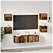Set mobile TV 6 pcs Legno vecchio Media 120 x 30 x 30 cm - Foto miniatura 4