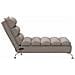 Chaise Longue Massaggi con Cuscini Tortora in Tessuto - Foto miniatura 5
